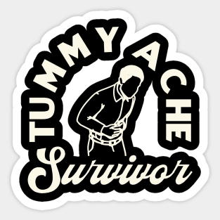 Tummy Ache Survivor Sticker